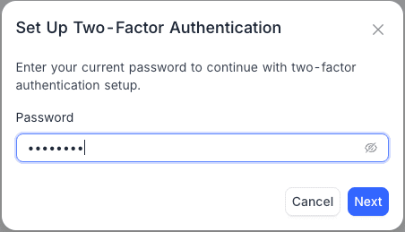 Enter password