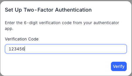 Enter verification code