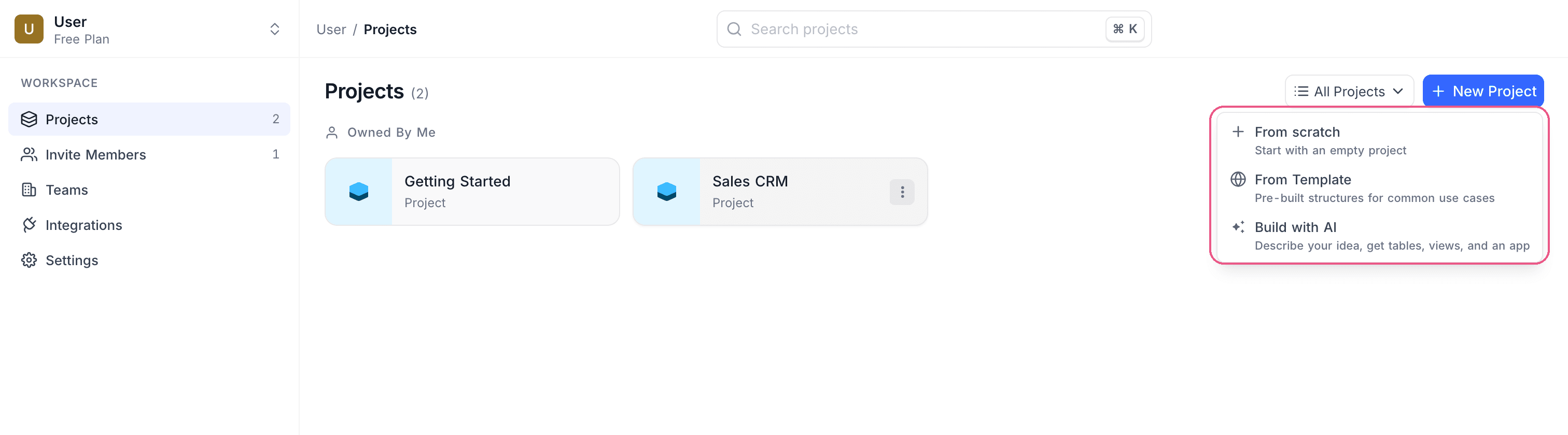 Create project