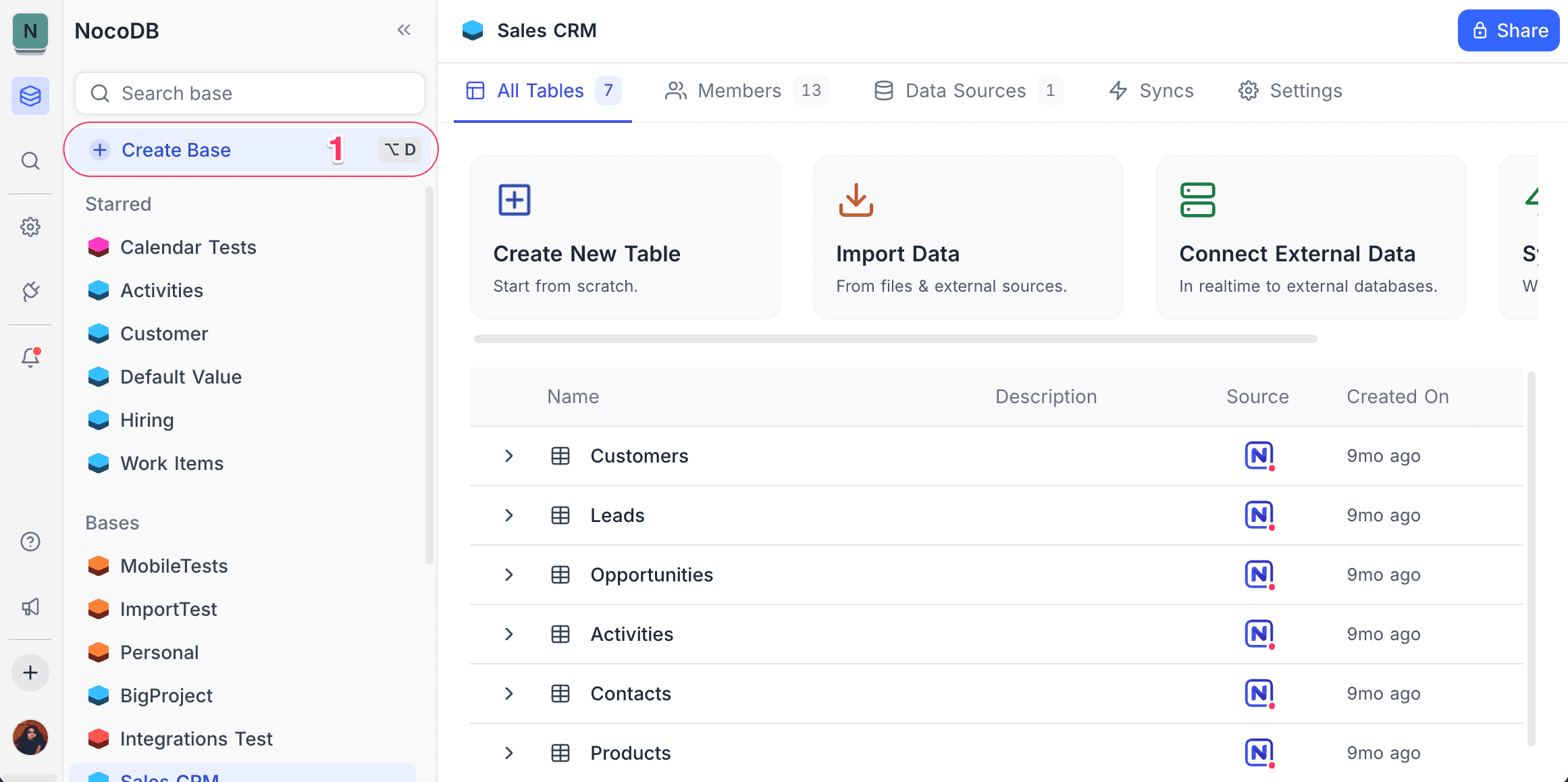 Create base