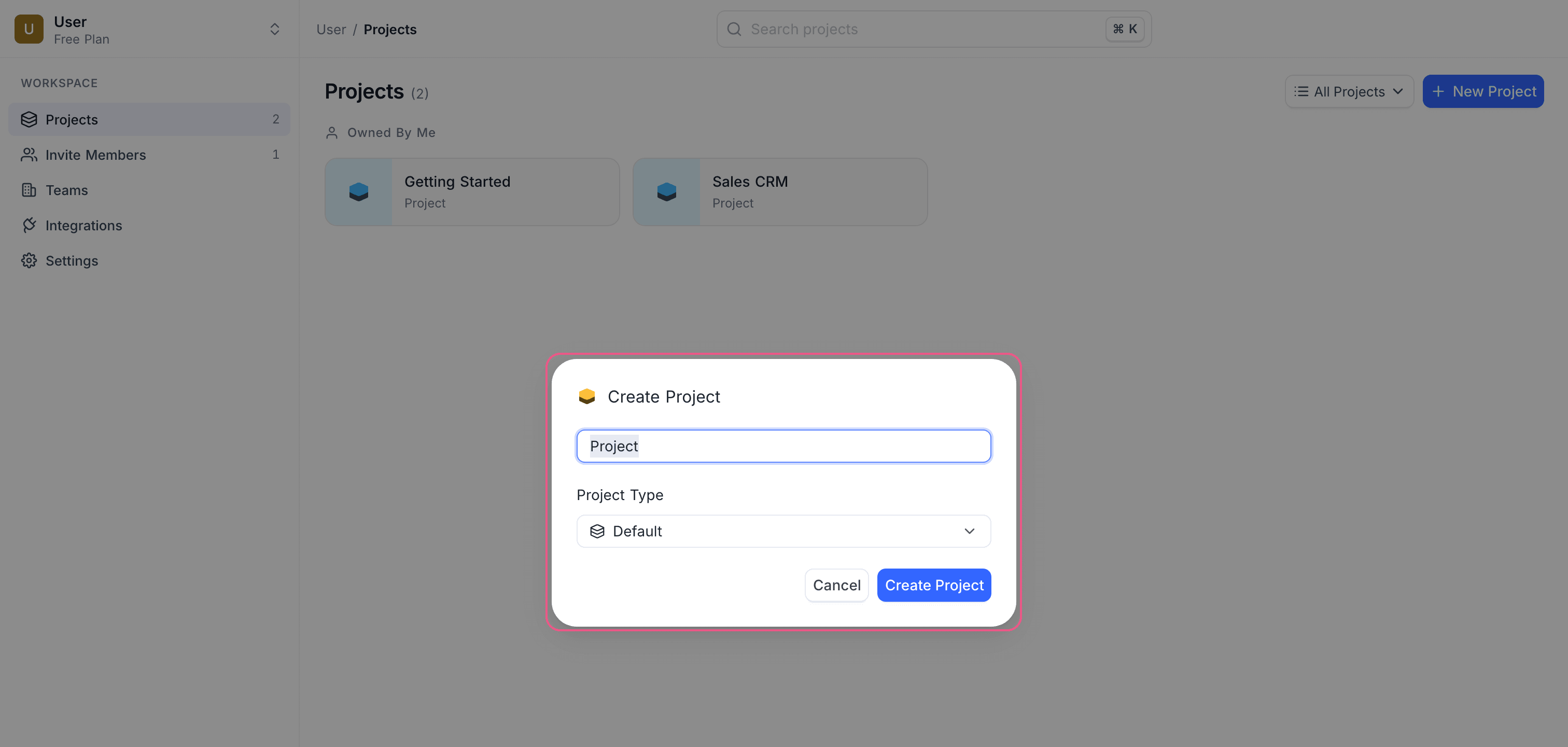 Create project