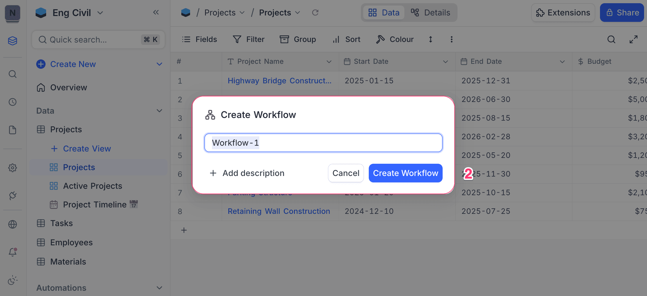 Accessing workflow