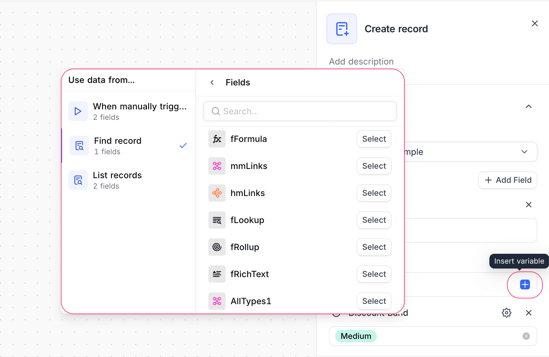 Dynamic Value Selector