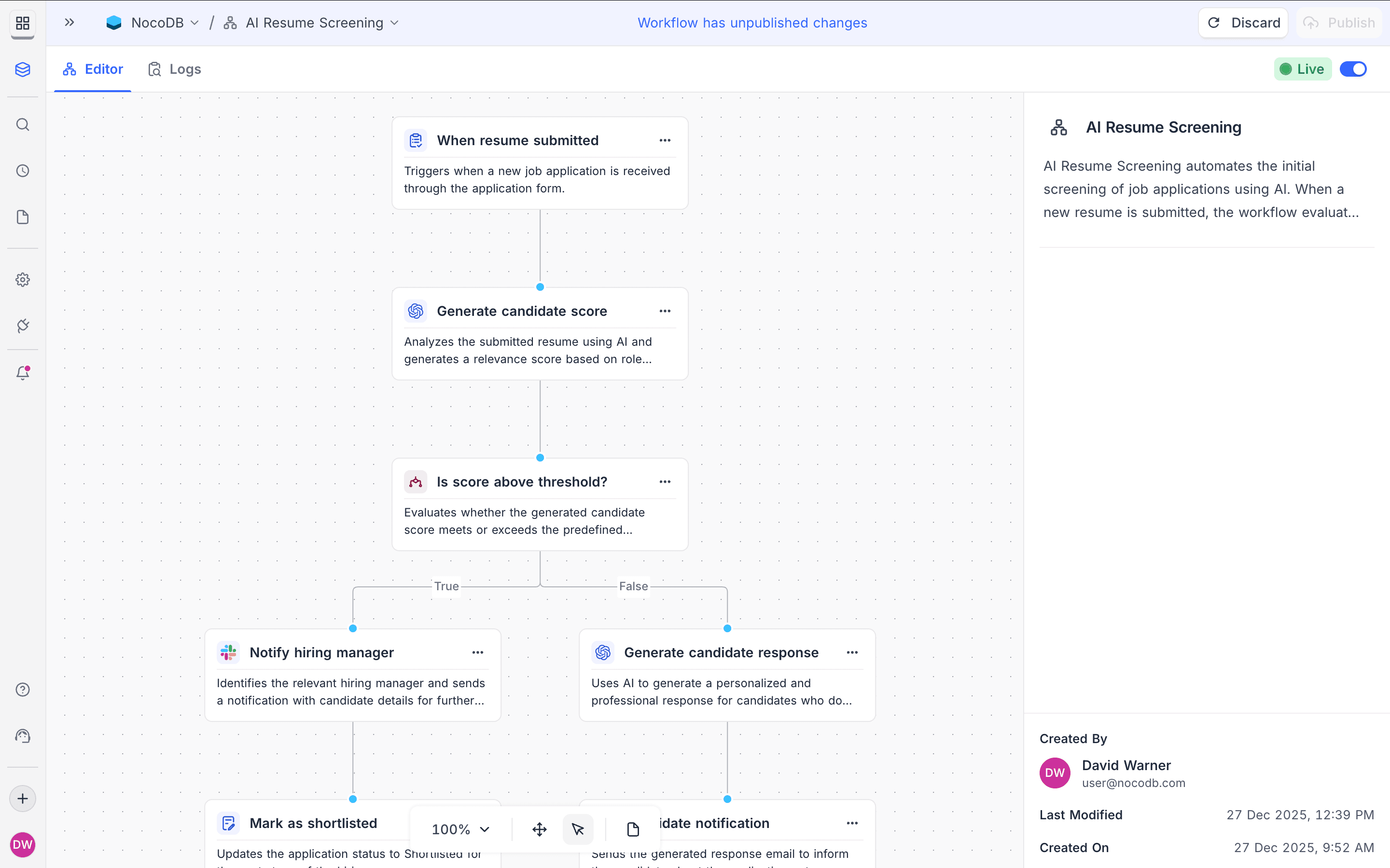 Example flow
