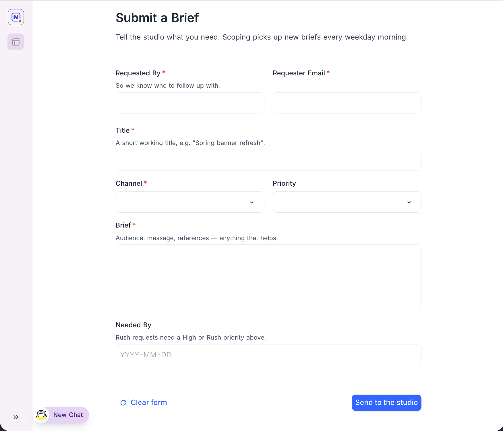 Form page