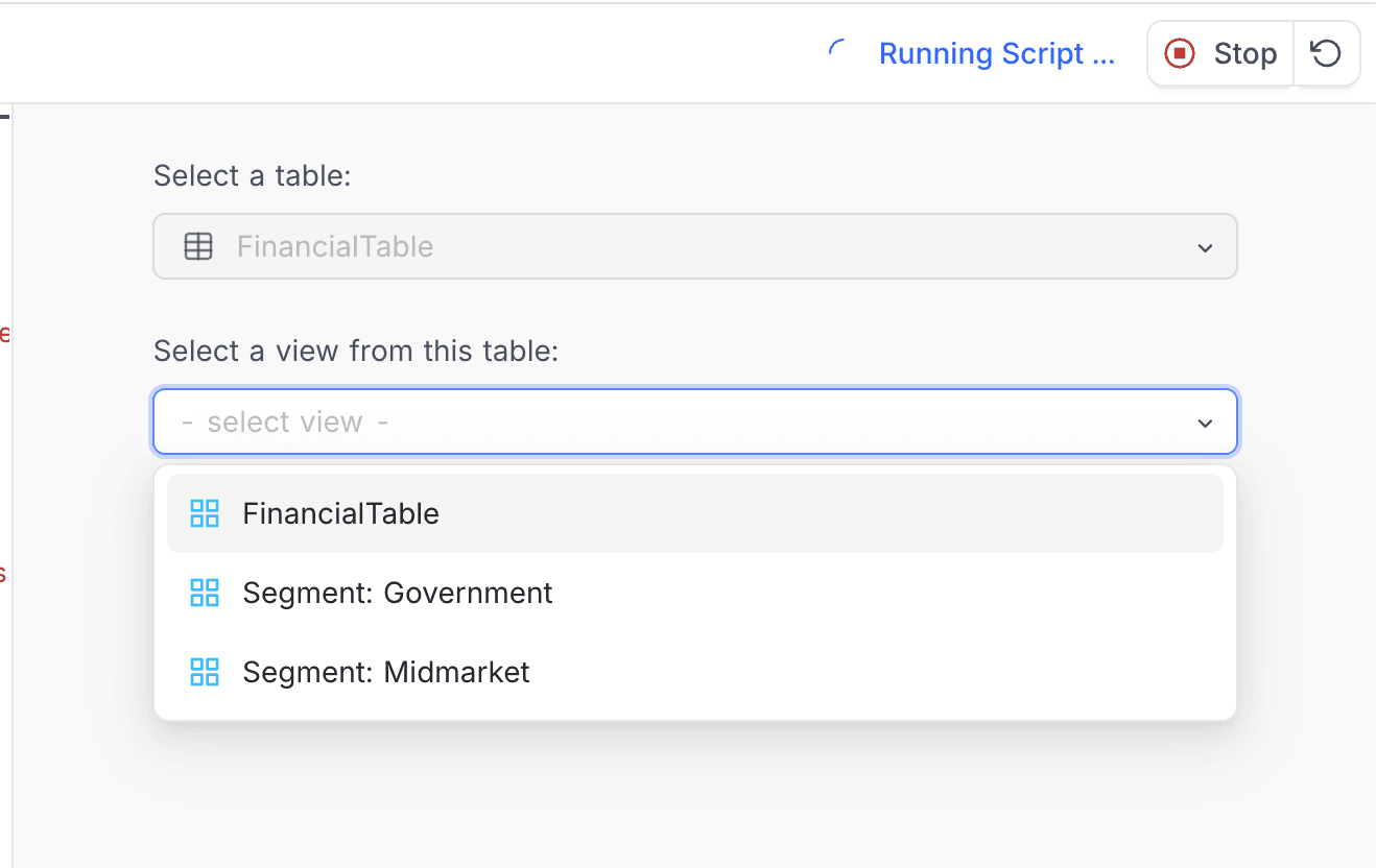 View Input Example