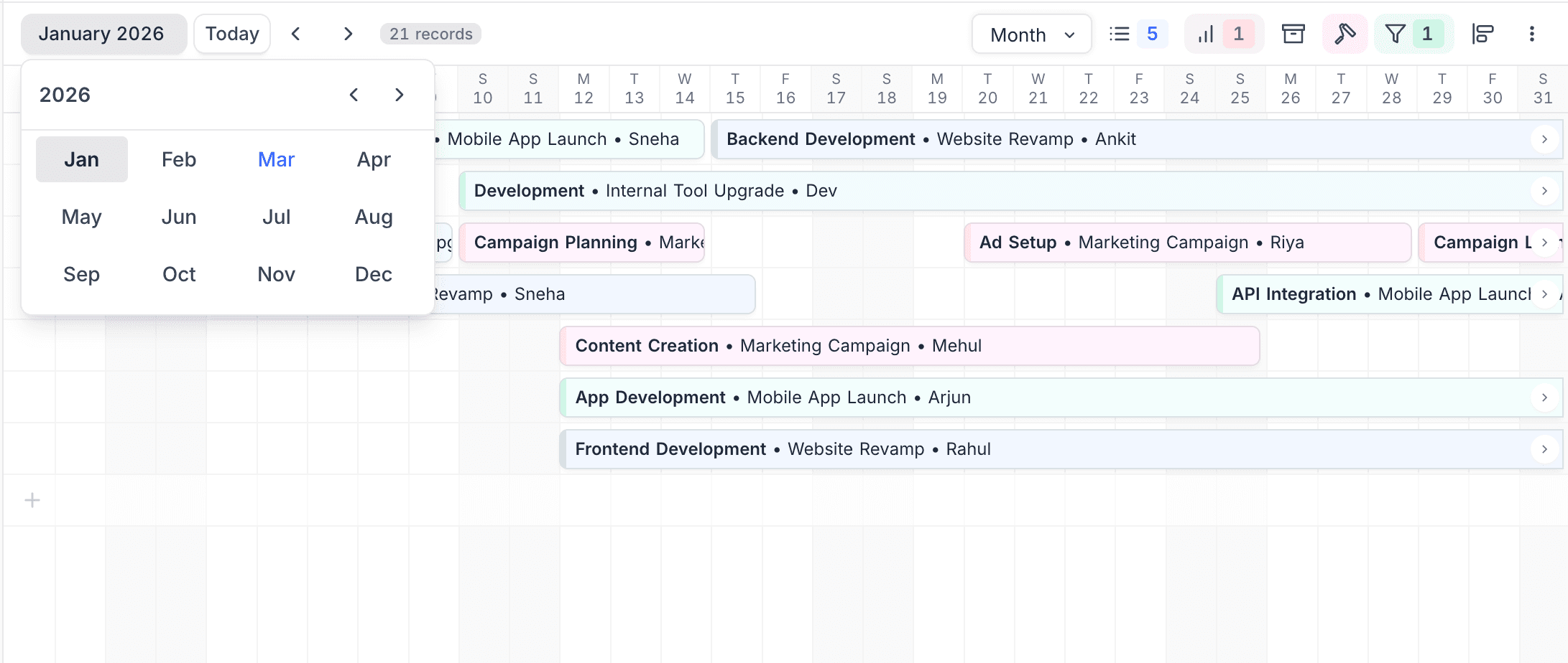 Timeline Navigation