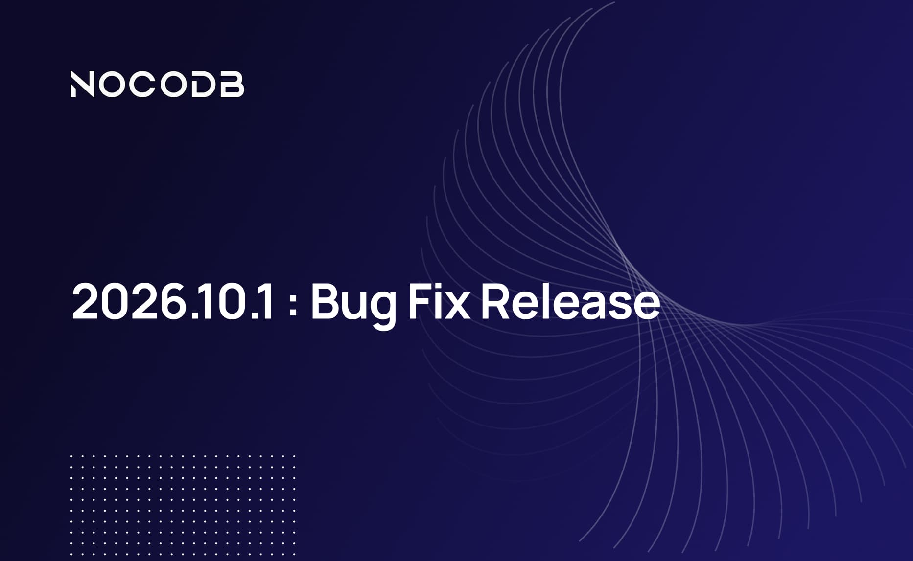 2026.10.1 : Bug Fix Release