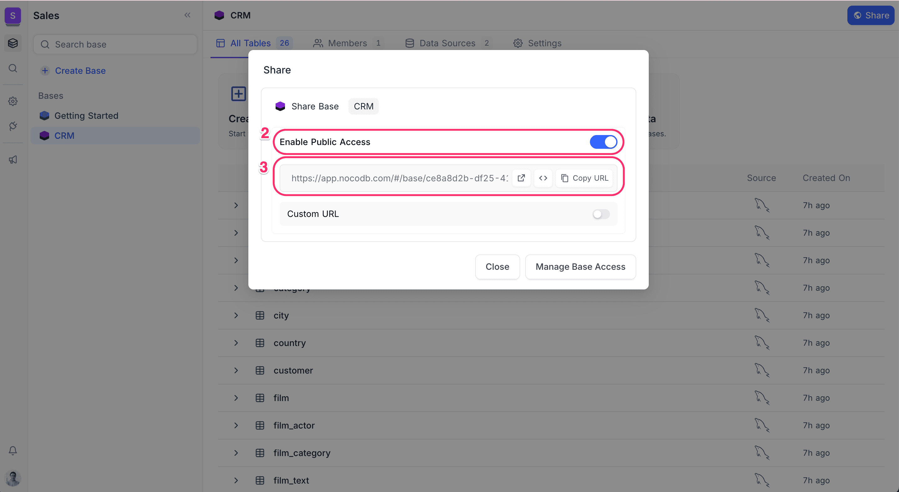 Share base