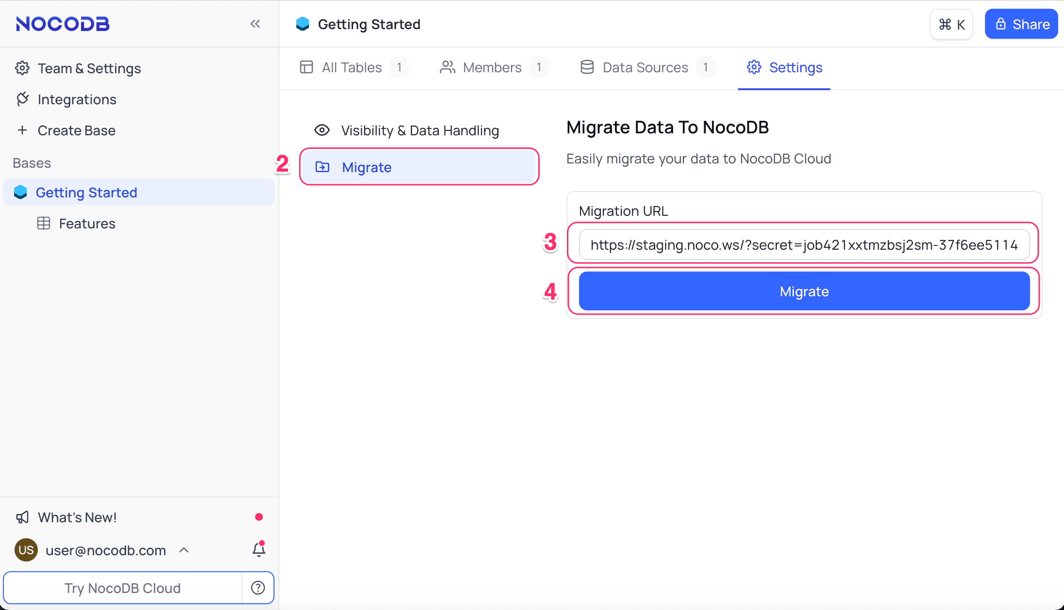 Migrate Project from OSS