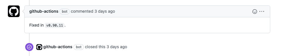 Close Issues Example