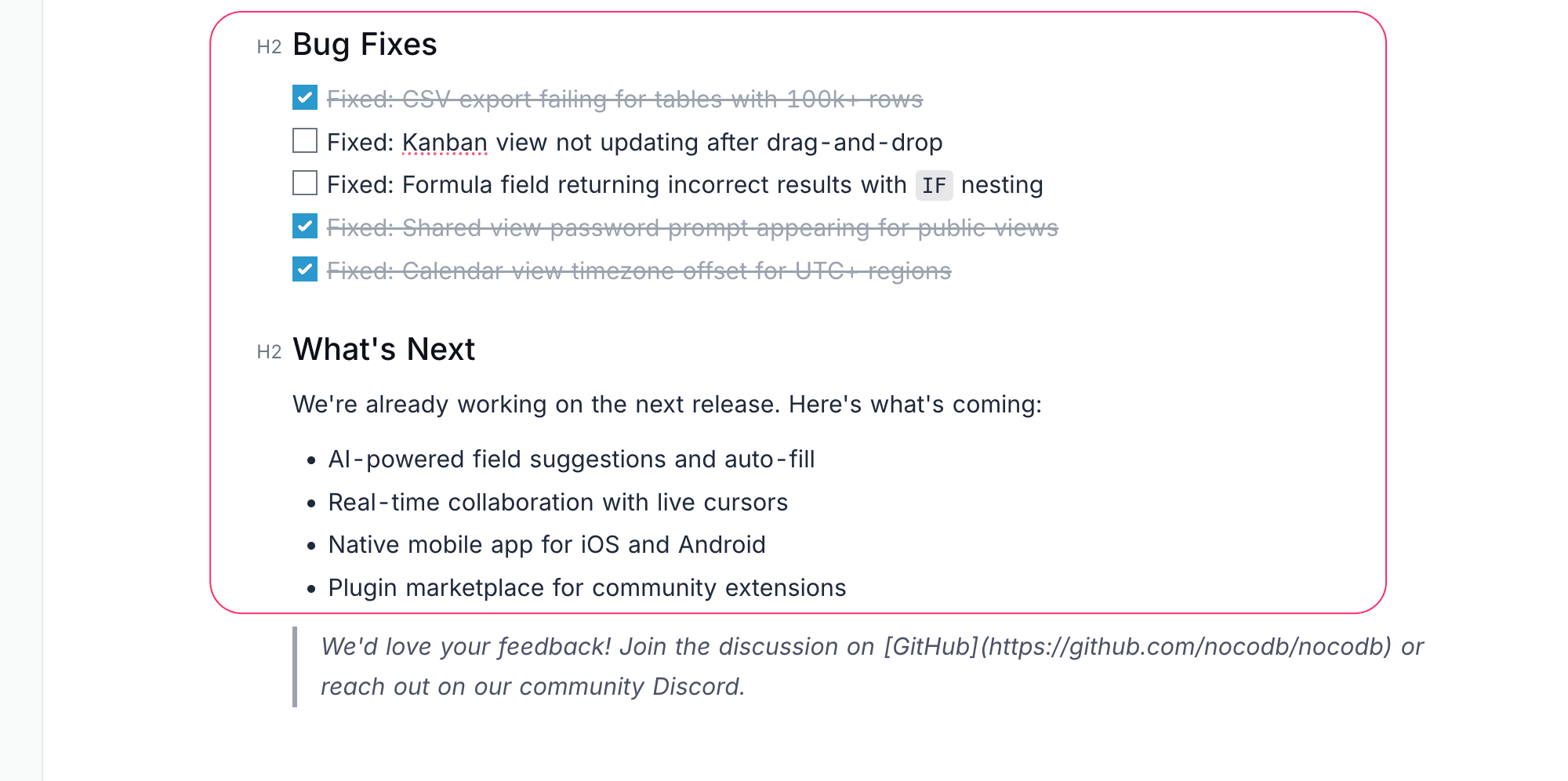 Lists
