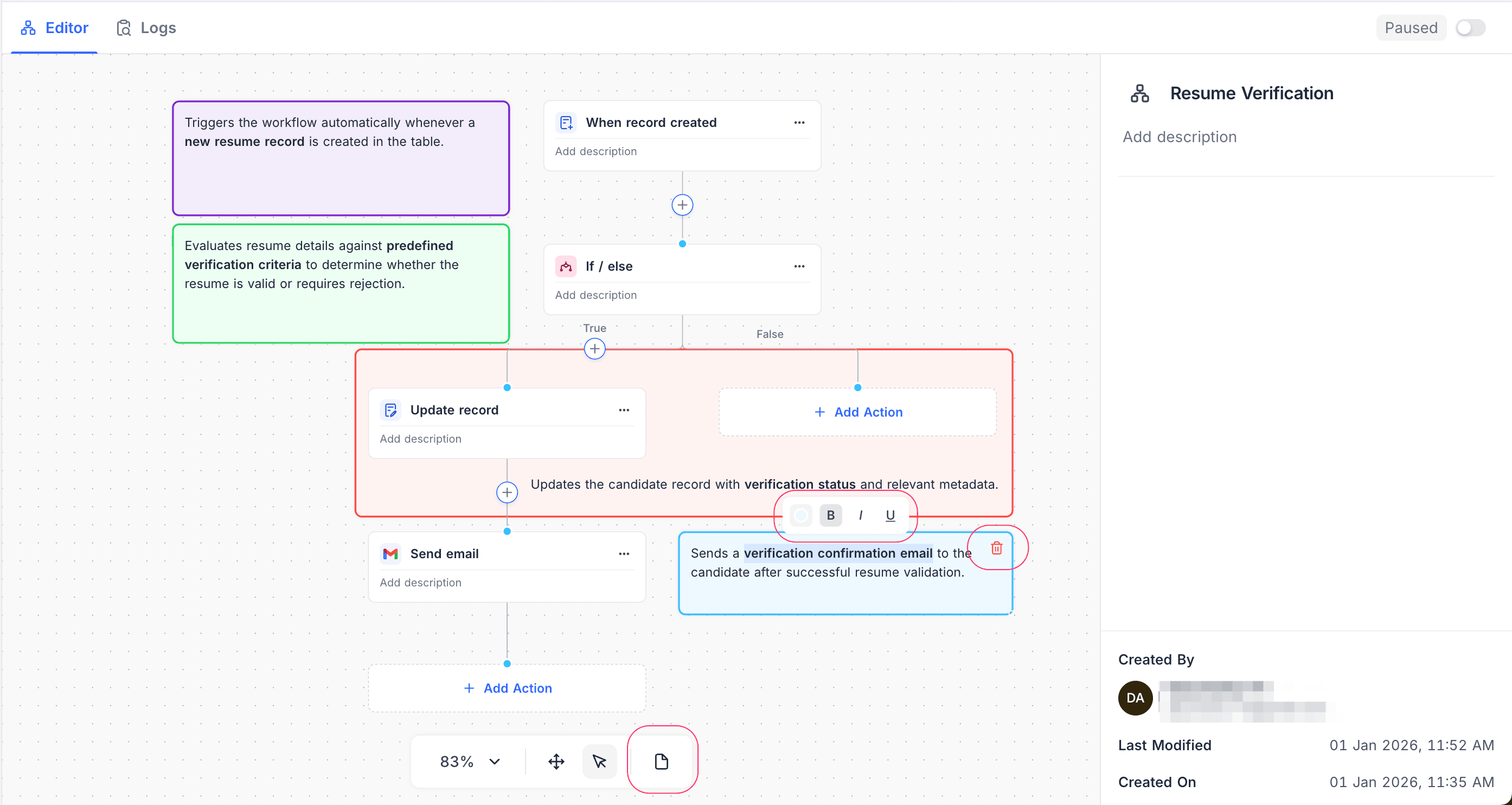 Workflow Notes
