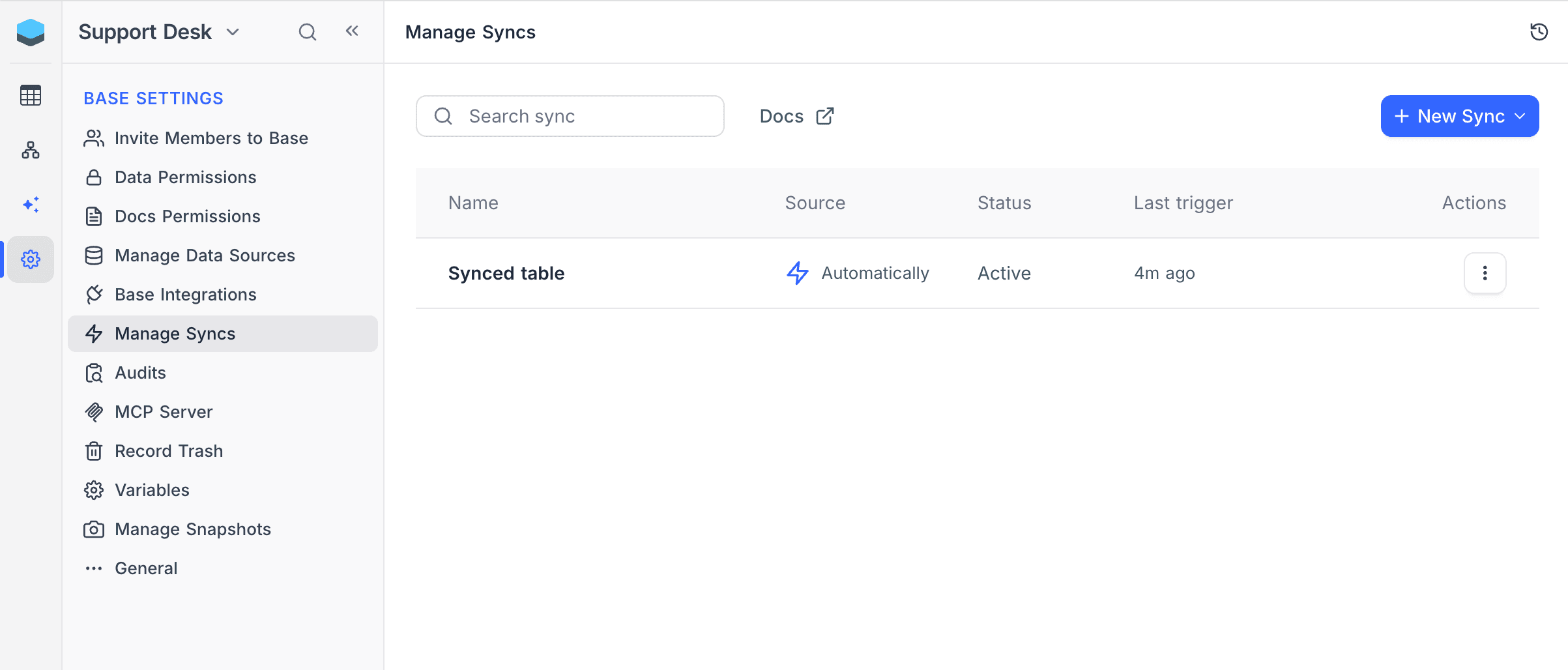 Sync list